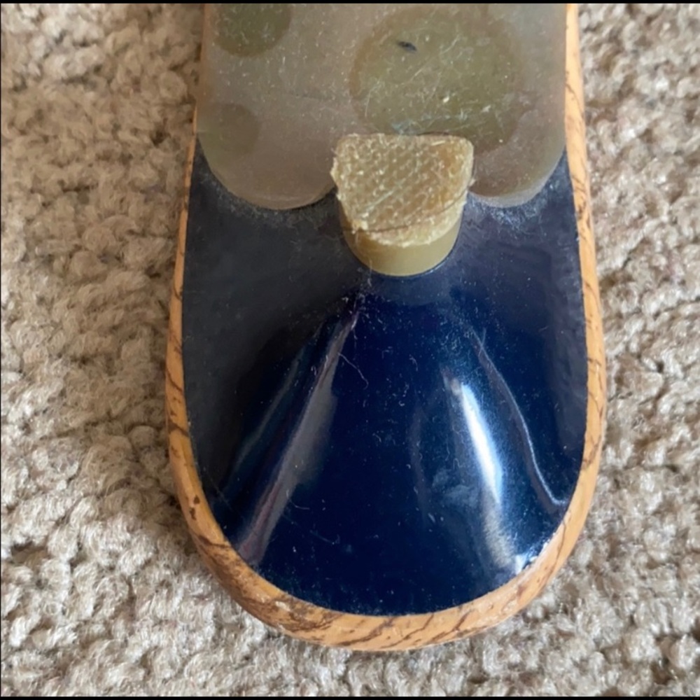 Navy and chestnut sandals - Picture 10 of 15